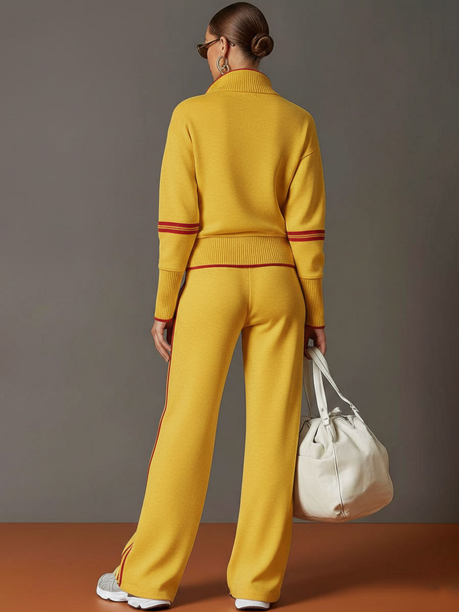 Valentina – blusa y pantalón de pierna ancha