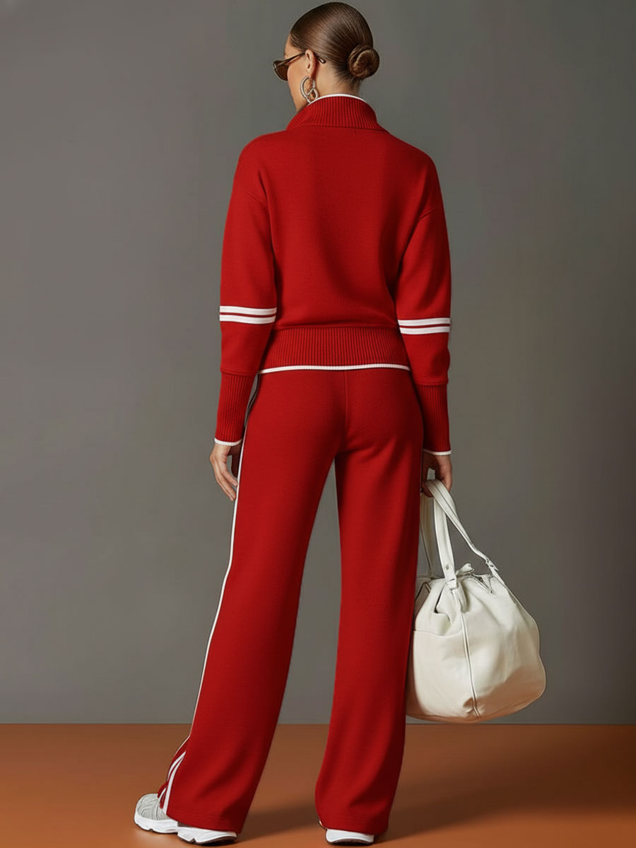 Valentina – blusa y pantalón de pierna ancha