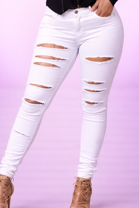 Jeans Rasgados Slim Fit Velmora