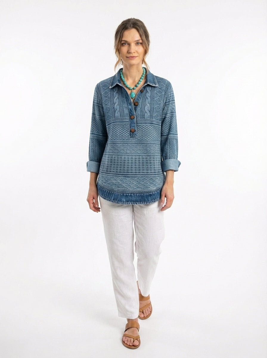 Blusa Vintage Elegante