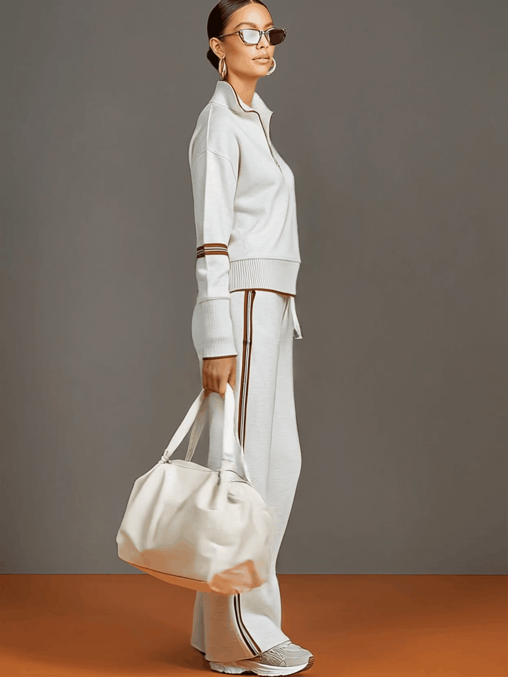 Valentina – blusa y pantalón de pierna ancha