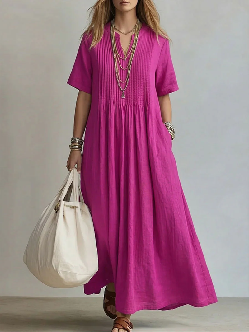 Vestido Dina™ Maxivestido Plisado