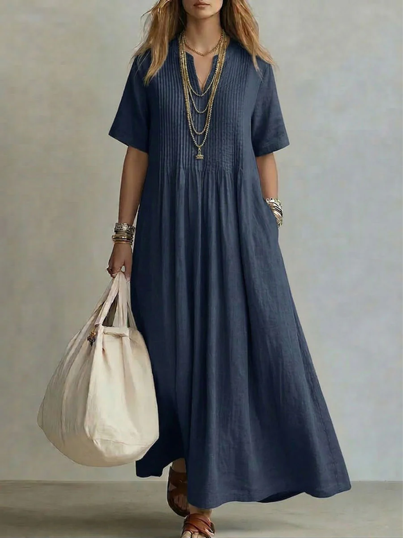 Vestido Dina™ Maxivestido Plisado