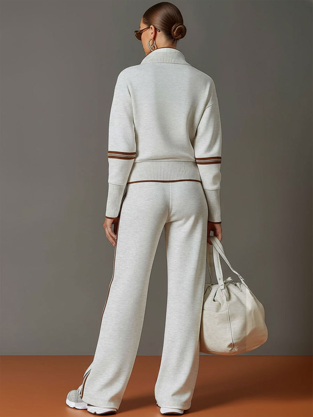 Valentina – blusa y pantalón de pierna ancha