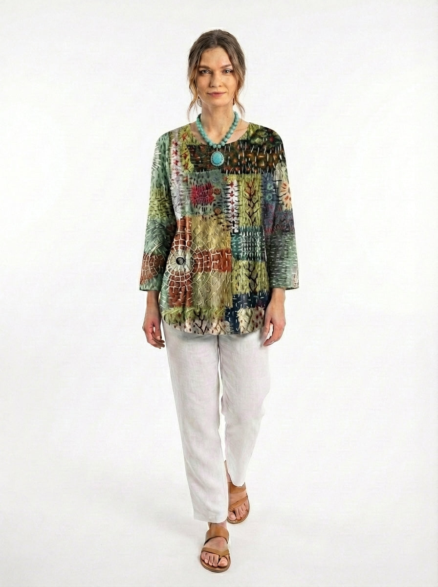 Blusa Vintage Sofisticada